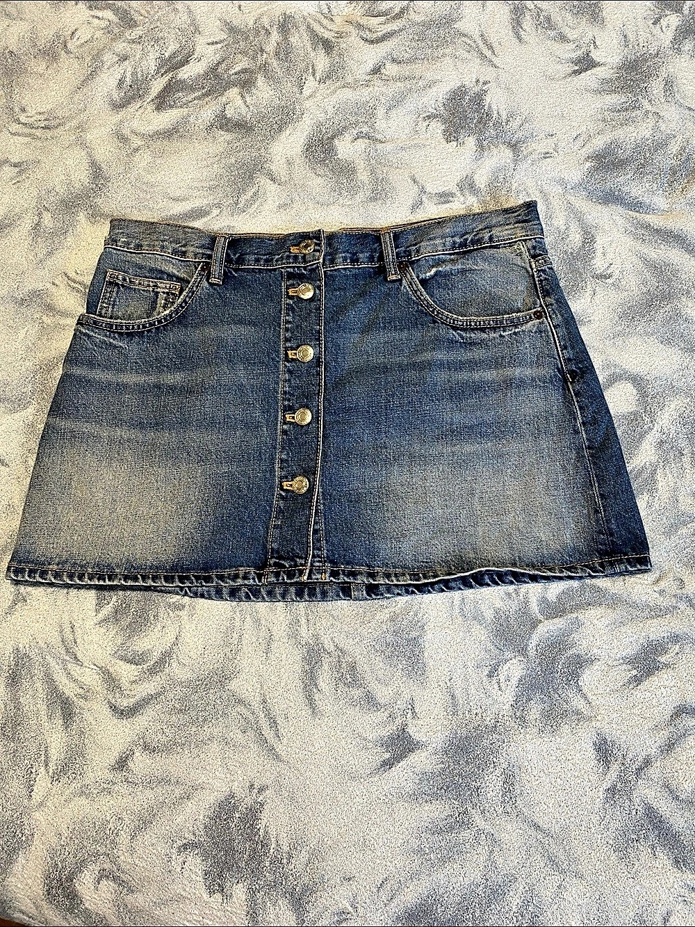 Zara Denim Mini Skirt in Blue